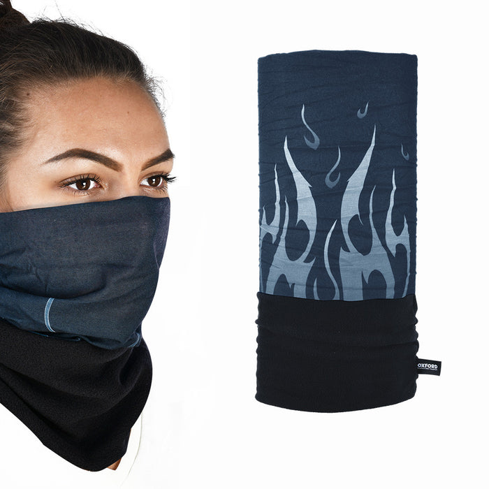 OXFORD SNUG THERMAL HEAD & NECK WEAR The Snug combines two materials to achieve optimal co in Flame