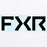 FXR Split Sticker 3” in Black/Clear 
