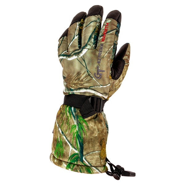 GREEN TRAIL DEER LEATHER GLOVES - Camo