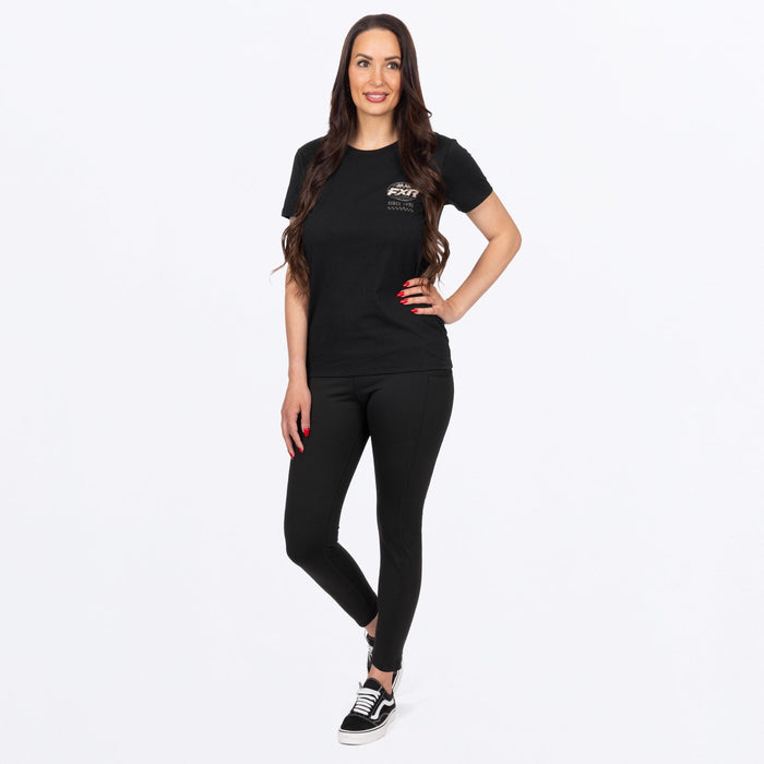 FXR WOMEN'S WORLDWIDE PREMIUM T-SHIRT in Black/Army