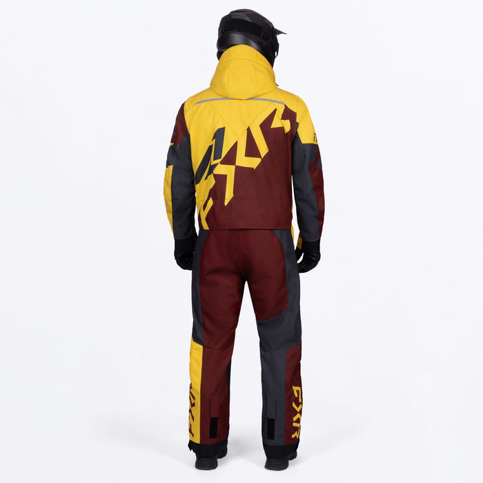 FXR COLD CROSS CX LITE MONOSUITS LITE  2026 - Yellow/Oxblood
