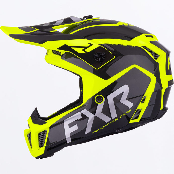 FXR YOUTH CLUTCH EVO HELMET 2025 - Black/HiVis