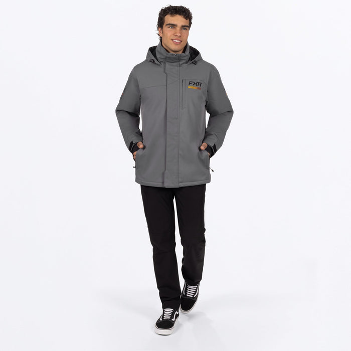 FXR ASCEND JACKET in Char/Gold