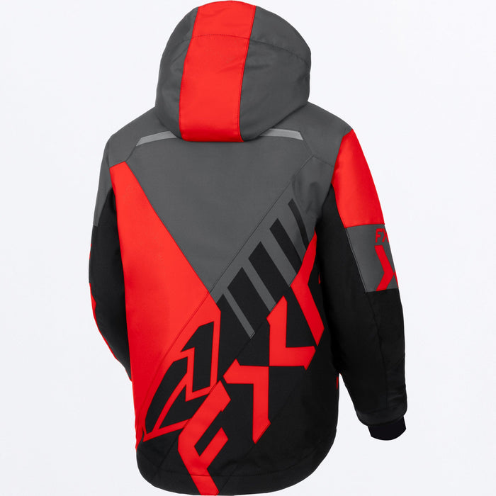 FXR YOUTH COLD CROSS CX JACKET 2025 - Red/Black/Charcoal