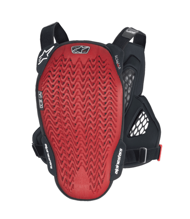 ALPINESTARS A-6 PLASMA BICYCLE CHEST PROTECTOR IN Black/Red