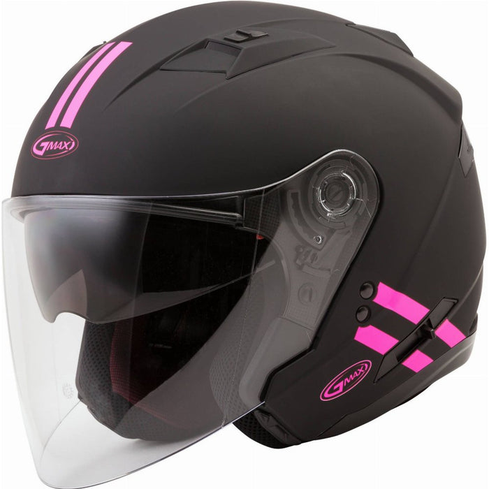 GMAX OF-77 Downey Helmet in Black/Pink