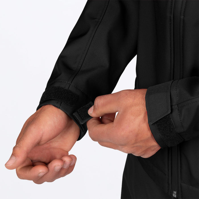 FXR ASCEND SOFTSHELL JACKET in Black/Grey