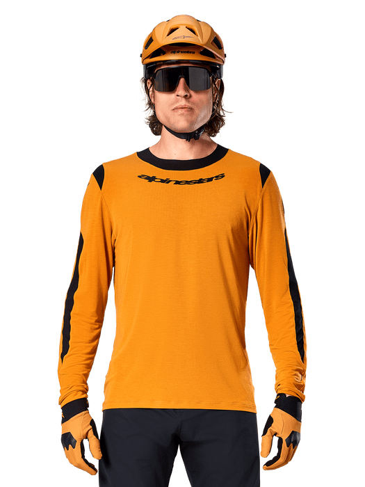 ALPINESTARS A-DURA DRY WOOL LONG-SLEEVE JERSEY 2026 in Dark Gold