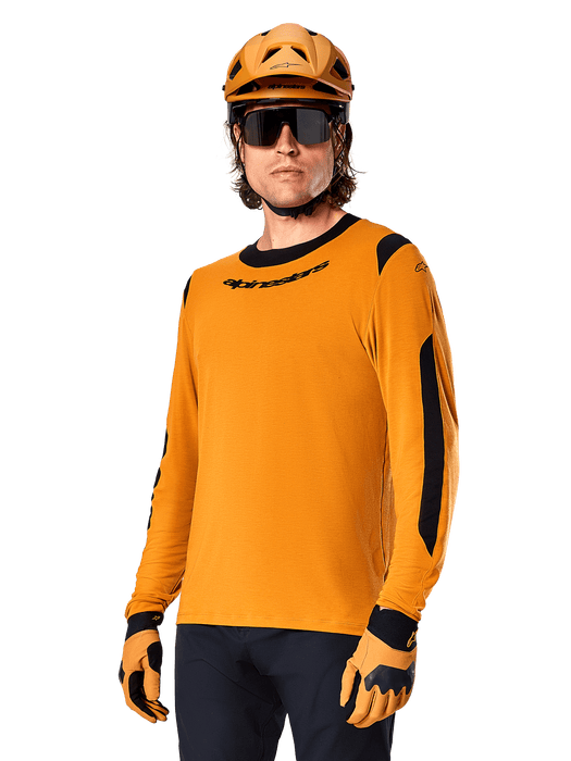 ALPINESTARS A-DURA DRY WOOL LONG-SLEEVE JERSEY 2026 in Dark Gold