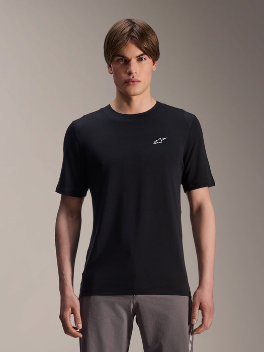 ALPINESTARS A-DURA DRY WOOL SHORT-SLEEVE JERSEY 2026 in Black