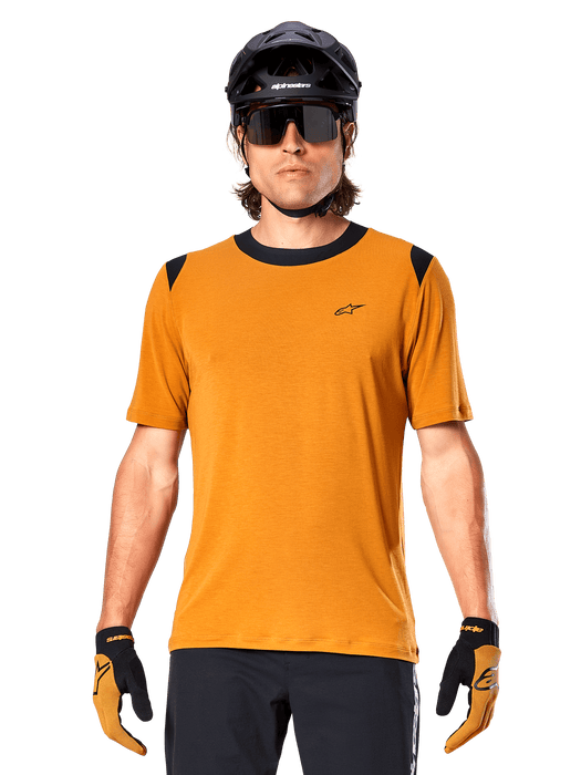 ALPINESTARS A-DURA DRY WOOL SHORT-SLEEVE JERSEY 2026 in Dark Gold