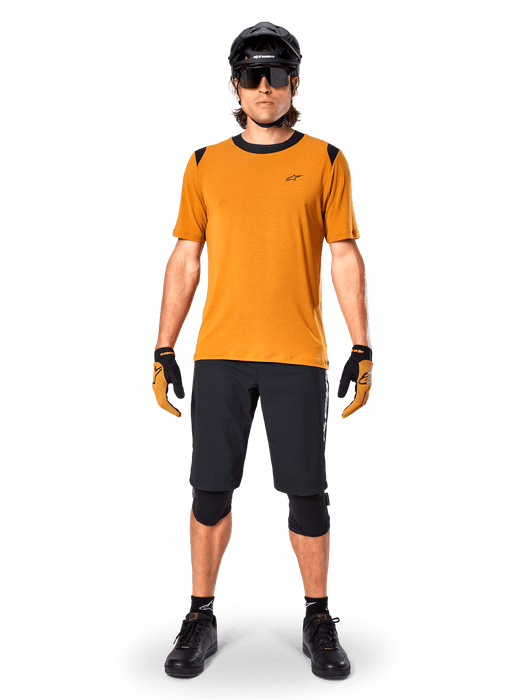 ALPINESTARS A-DURA DRY WOOL SHORT-SLEEVE JERSEY 2026 in Dark Gold