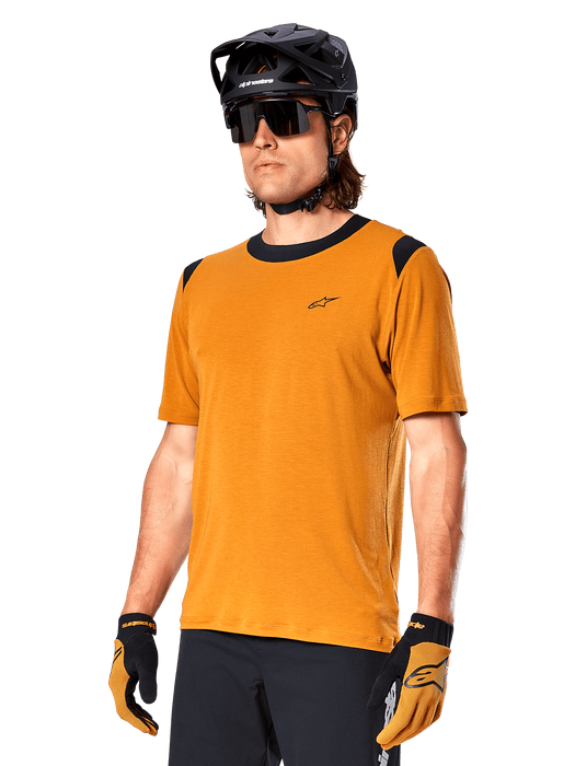 ALPINESTARS A-DURA DRY WOOL SHORT-SLEEVE JERSEY 2026 in Dark Gold