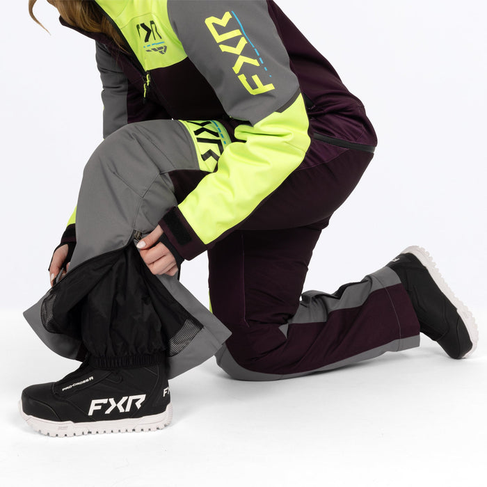 FXR Women's Revo F.A.S.T.™ Monosuit in Plum/TI/Muted Vis