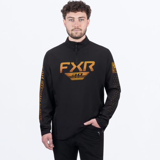 FXR 30 YEARS OF SPEED 1/4 ZIP LONGSLEEVE 2025 - Black/Kash