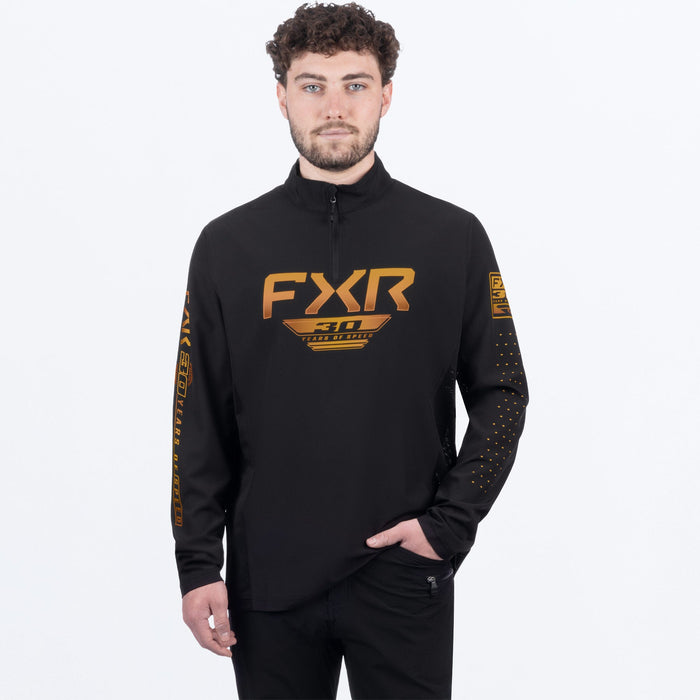 FXR 30 YEARS OF SPEED 1/4 ZIP LONGSLEEVE 2025 - Black/Kash