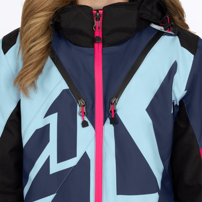 FXR COLD CROSS CX LITE MONOSUIT in Midnight/Maui/Razz