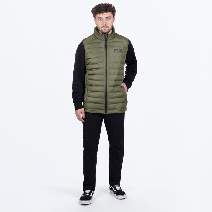 FXR PODIUM HYBRID QUILTED VEST 2025 - Moss