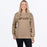 FXR WOMEN'S MITERED COTTON CREWNECK SWEATSHIRT in Canvas/D.Cedar