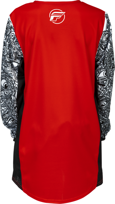 FLY RACING KINETIC MUTANT YOUTH JERSEY 2026 in Red/White/Black