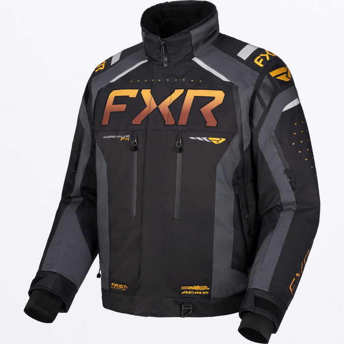 FXR Adrenaline FX 2-in-1 Jacket in Black/Asphalt/Kash