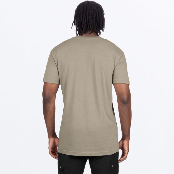 FXR HYDROGEN PREMIUM T-SHIRT 2025 - Stone/Oxblood