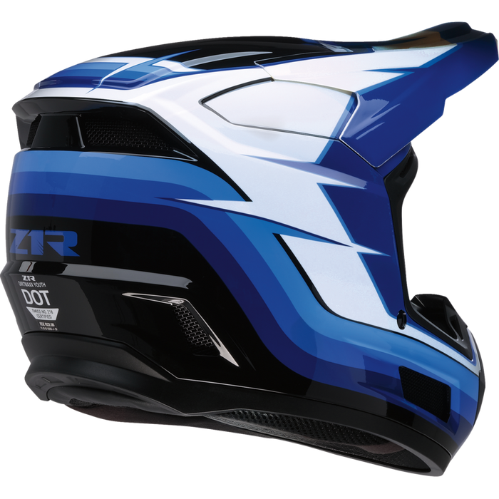 Z1R DIRT MAX VORTEX YOUTH HELMET 2026 in Blue/White