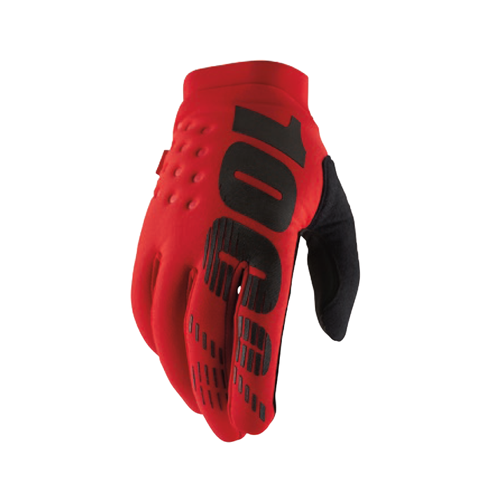 100 percent Brisker Gloves in Red