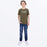 FXR YOUTH MITERED PREMIUM T-SHIRT in Army/Stone