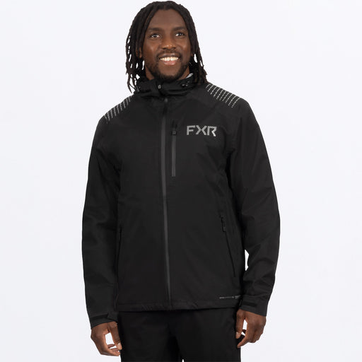 FXR ADVENTURE LITE TRI-LAMINATE JACKET in Black/Grey