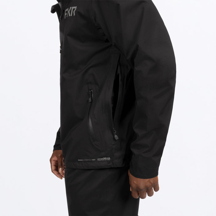 FXR ADVENTURE LITE TRI-LAMINATE JACKET in Black/Grey