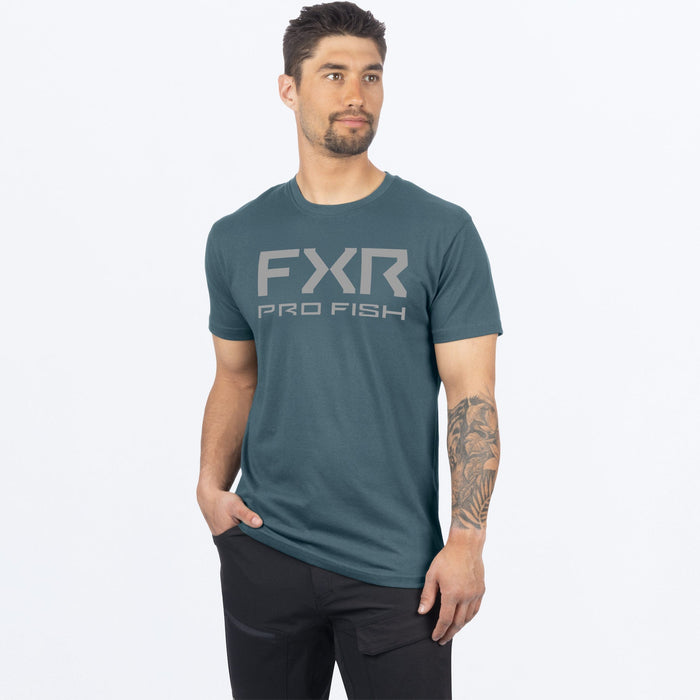 FXR PRO FISH PREMIUM T-SHIRT 2025 - Steel