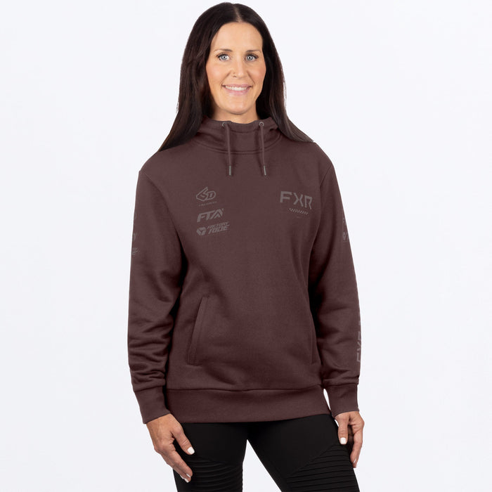 STACK COTTON PULLOVER WOMEN'S HOODIE