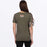 FXR WOMEN'S RACE DIV PREMIUM T-SHIRT in Army/Dusty Rose