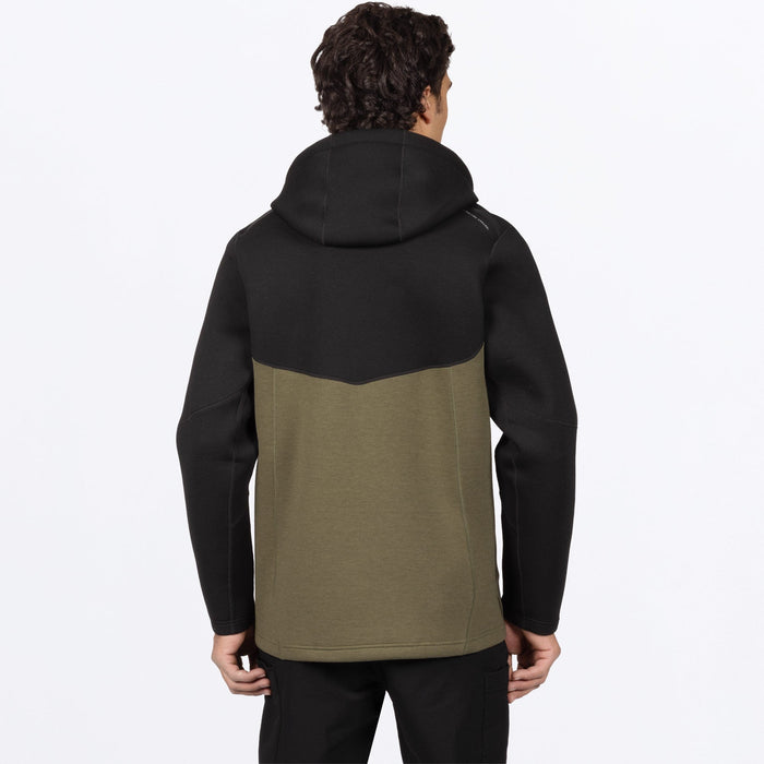 FXR ALTITUDE TECH 1/4 ZIP HOODIE in Black/Moss
