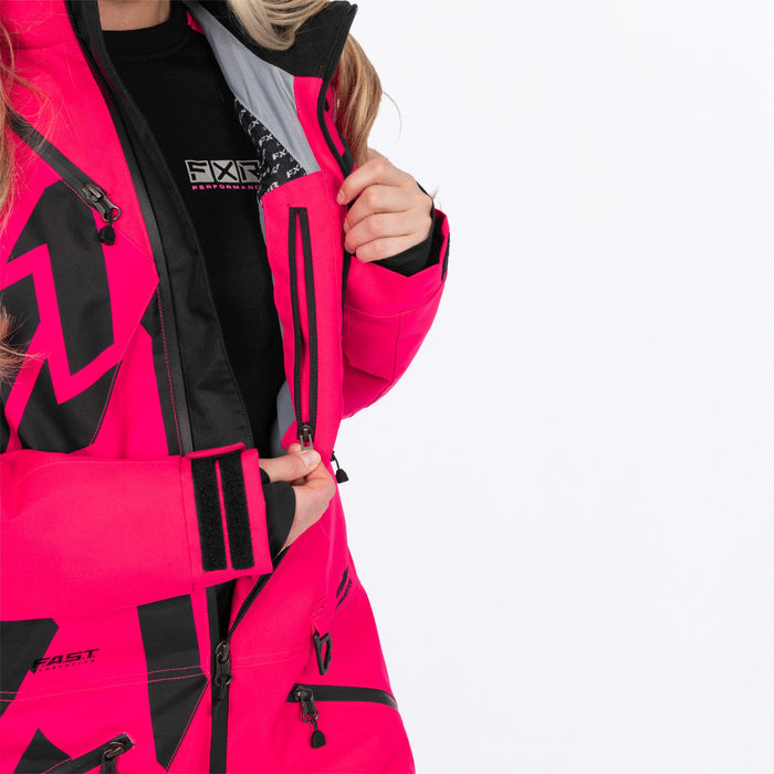 FXR Women's Cold Cross CX F.A.S.T.™ Monosuit in Razz