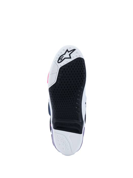 Alpinestars Tech 10 Boots 2026 in White/Violet/Navy/Fluo Pink