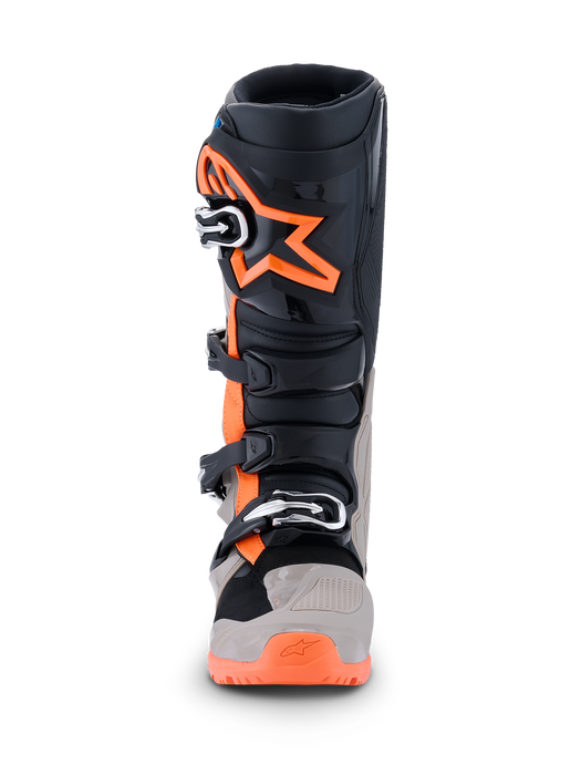 ALPINESTARS TECH 7 ENDURO BOOTS 2026 in Black/Warm Gray/Fluo Orange