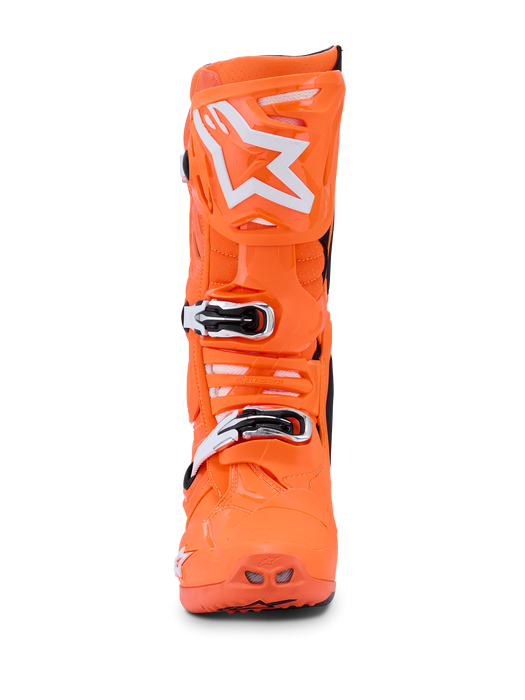 Alpinestars Tech 10 Supervented Boots in Fluo Orange/Black/White 2026