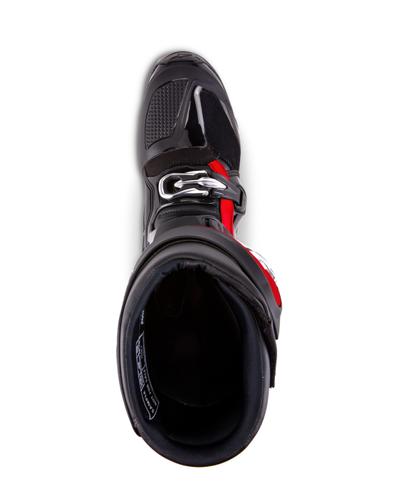 ALPINESTARS TECH 7 BOOTS 2025 in Black/Fluo Red