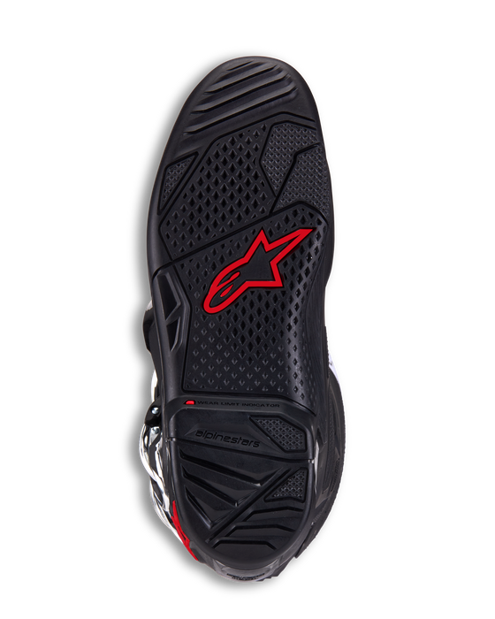 ALPINESTARS TECH 7 BOOTS 2025 in Black/Fluo Red