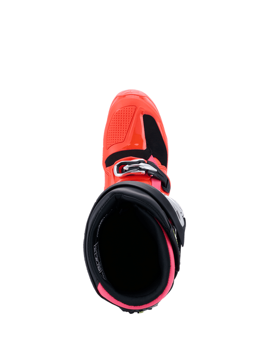 ALPINESTARS TECH 7 BOOTS 2026 in Black/Fluo Red/Fluo Pink