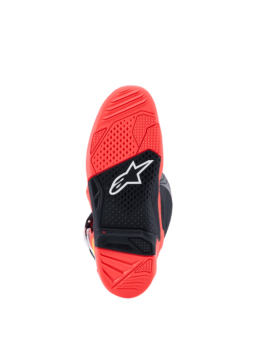 ALPINESTARS TECH 7 BOOTS 2026 in Black/Fluo Red/Fluo Pink
