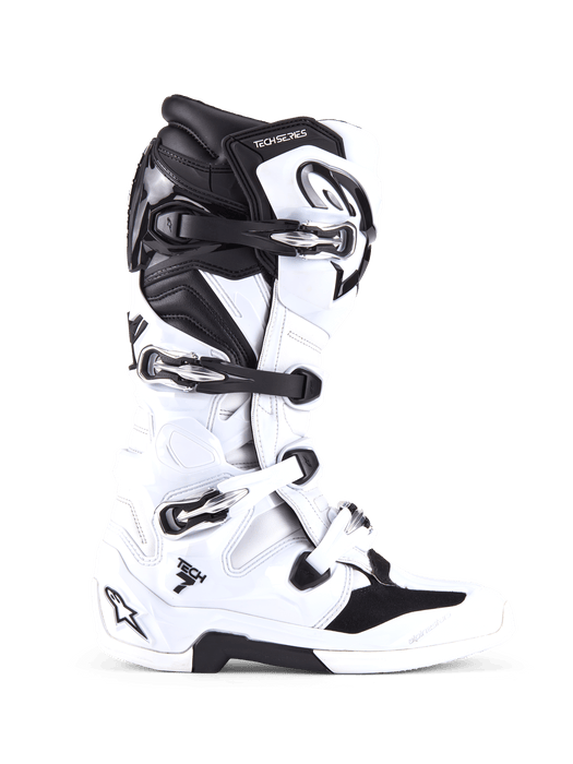 ALPINESTARS TECH 7 BOOTS 2025 in White/Black 25