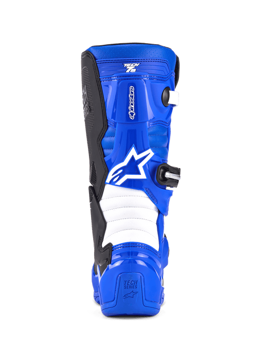 Alpinestars Youth Tech 7S Motocross Boots 2025 in Blue Black/White