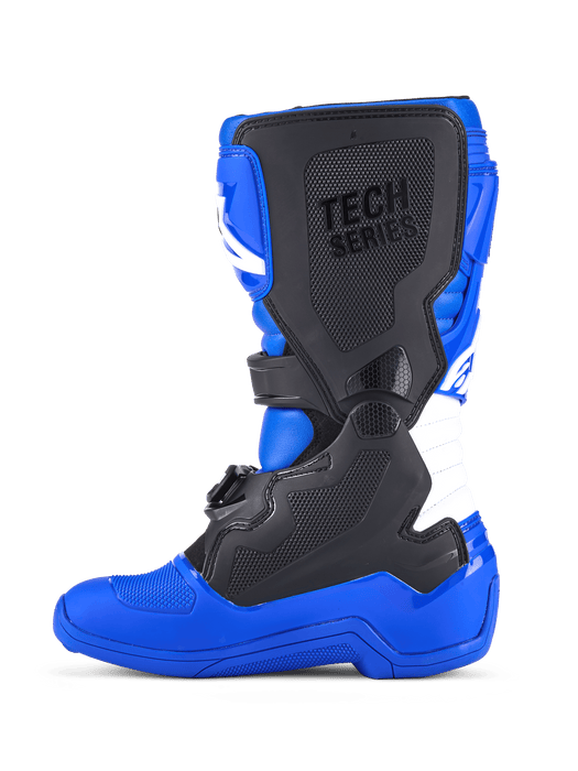 Alpinestars Youth Tech 7S Motocross Boots 2025 in Blue Black/White