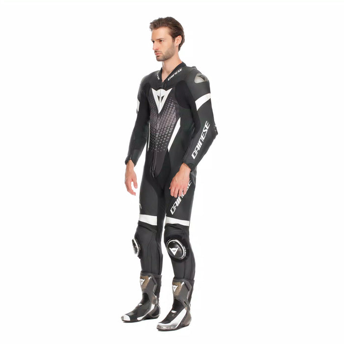 Dainese Laguna SECA 6 Perf One Piece Leather Suit 2025 in Black/White/Anthracite