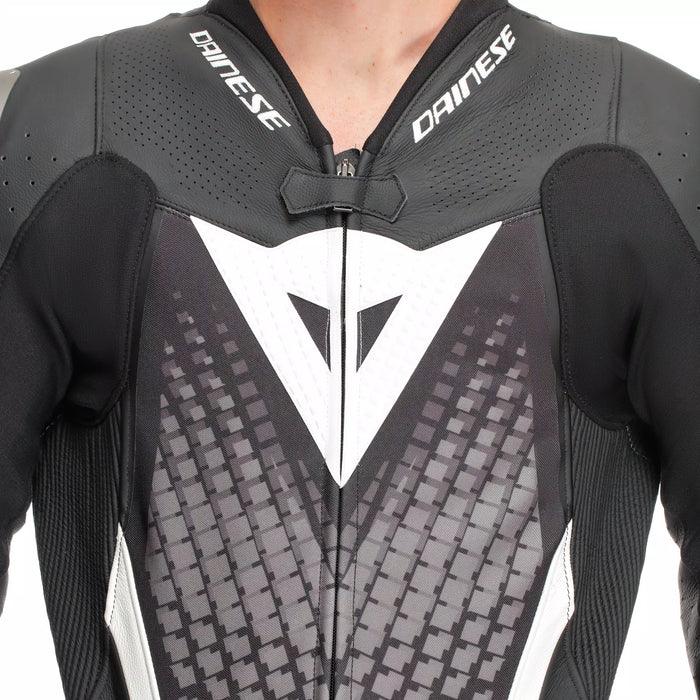 Dainese Laguna SECA 6 Perf One Piece Leather Suit 2025 in Black/White/Anthracite