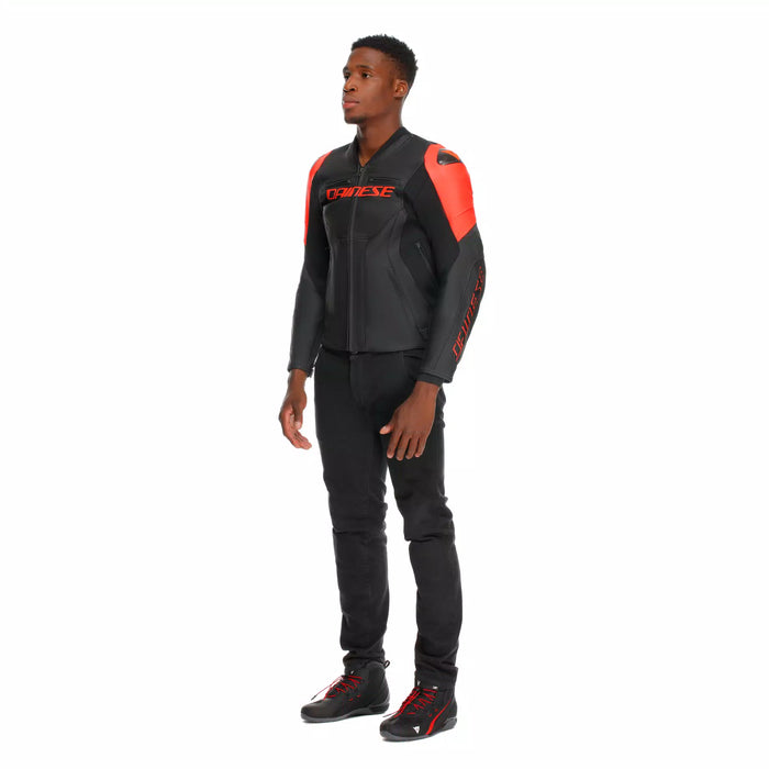 Dainese Racing 5 Jacket 2025 in Black/Red-Fluo