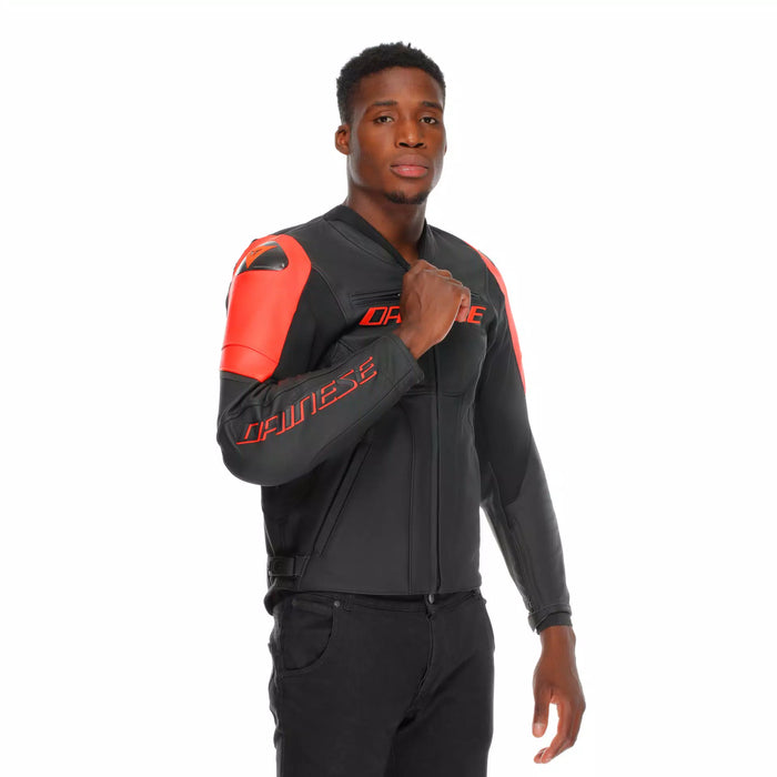 Dainese Racing 5 Jacket 2025 in Black/Red-Fluo